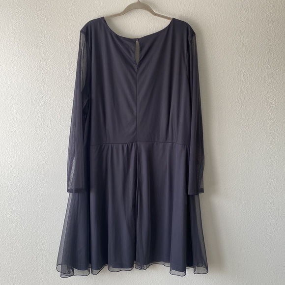 Frock and Frill beaded v neck mesh mini Wedding Guest Dress - Picture 7 of 12